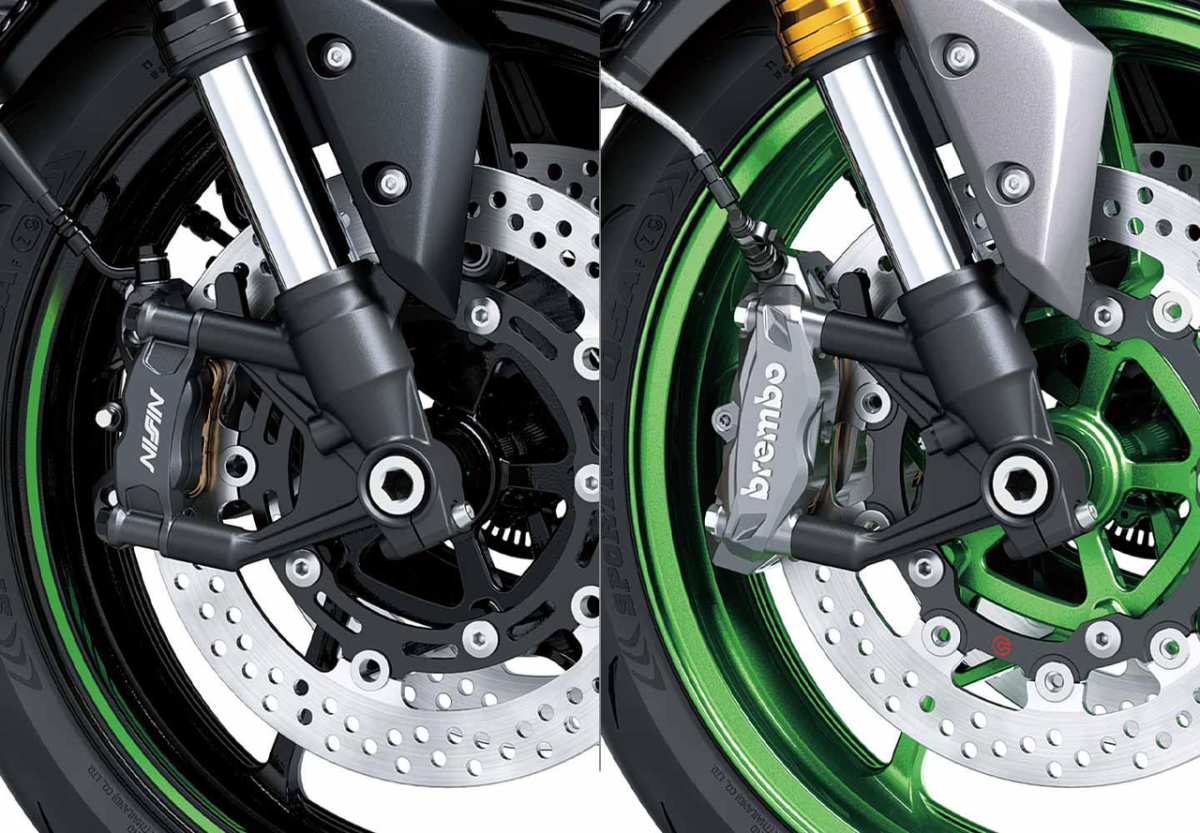 Freios de alto desempenho com pinças de montagem radial